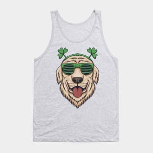 Irish Golden Retriever Funny St. Patrick's Day Gift Tank Top